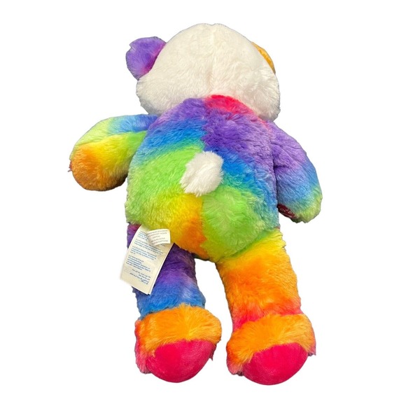 BUILD A BEAR Pop Of Color Panda Bear 16" Plush Tie Dye Rainbow - Picture 3 of 13